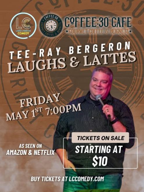 Laughs and Lattes w/ Tee Ray Bergeron (Netflix, Amazon)
